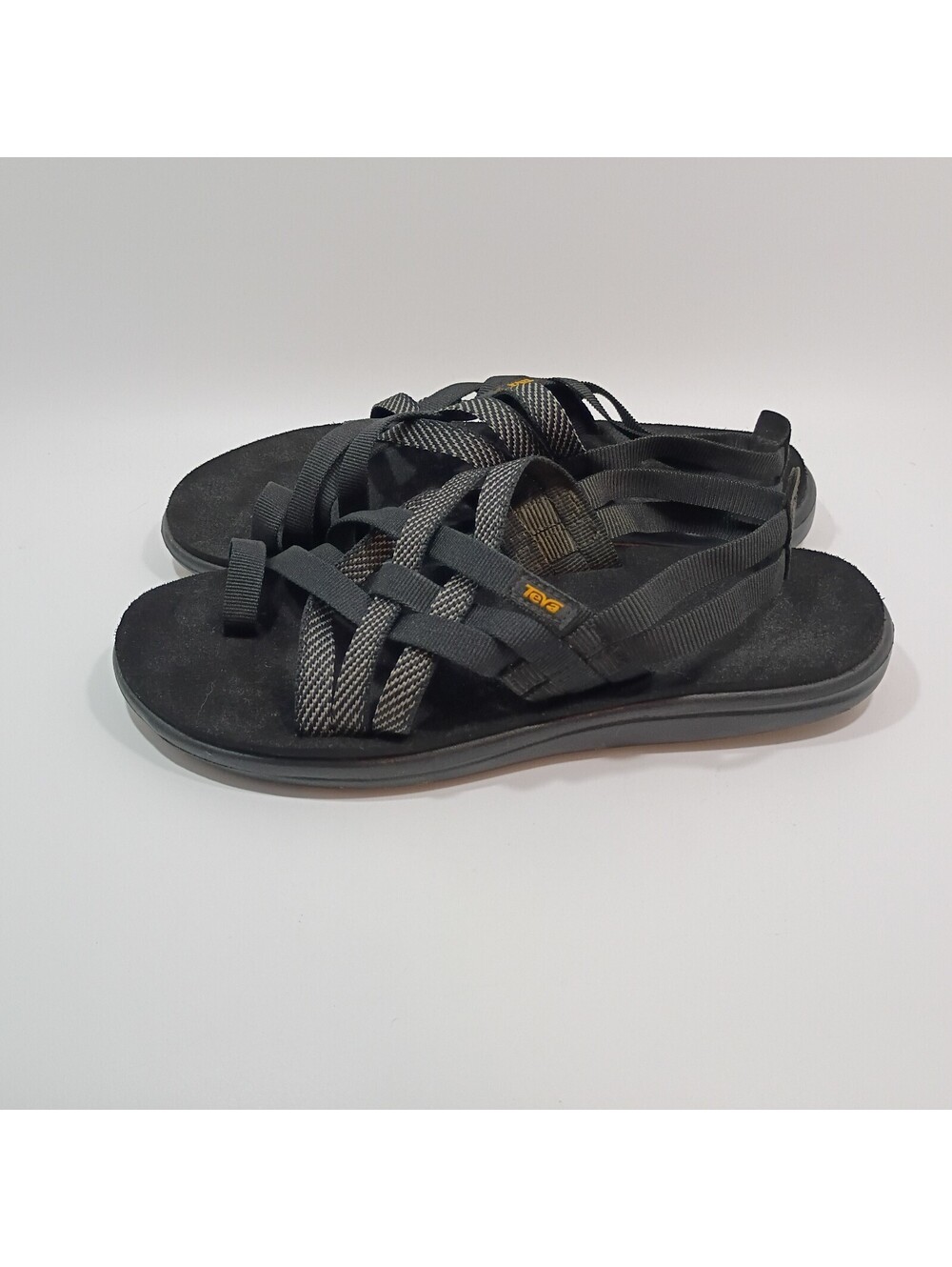 Teva Women's Voya Strappy Sandals Black Size 10